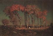 Theodore Rousseau Under the Birches oil on canvas